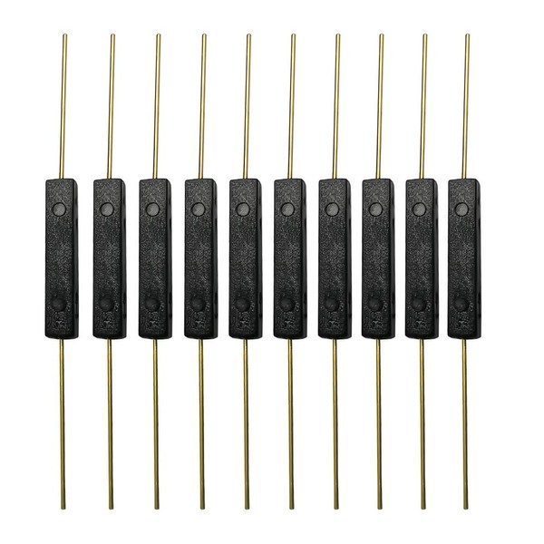 Kiligen 10pcs Plastic Reed Switch Lead Contact Normally Open (N/O)