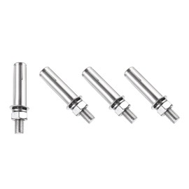 PATIKIL M10 x 70mm Expansion Bolts, 4Pcs 304 Stainless Steel Expansion Screw Bolts Sleeve Anchoring Fastener for Wall Concrete Brick Wall Drywall Air Conditioner, Silver