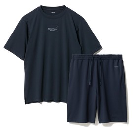 [TENTIAL] BAKUNE Mesh [ バクネ メッシュ ] 上下セット(半袖・ショートパンツ) 一般医療機器 リカバリーウェア ユニセックス 男女兼用 父の日 母の日 ギフト プレゼント ネイビー XL