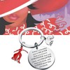 WSNANG Sorority Keychain Greek Sorority Jewelry You're Braver Stronger Smarter