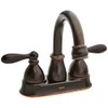 Moen WS84667BRB Two-Handle High Arc Bathroom Faucet, Mediterranean Bronze