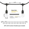 SUNTHIN 2 Pack 48FT Outdoor String Lights,Hanging Incandescent String Lights