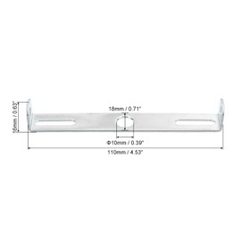 sourcing map 1 Set Ceiling Light Plate Kit 115 x 20 x 16 mm Lighting Body Mounting Bracket for Home Office Chandelier