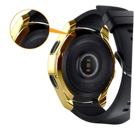 BIUDECO Gear S3 Watch Case Cover Protective Frame Cover Shatterproof Case for Smart Watch Sleek and TPU Shell