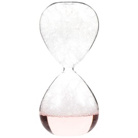 Glass Hourglass Timer Liquid Hourglass Liquid Motion Timer Hourglass Bubble Singing Hourglass Home Decorations Birthday Gifts (Pink) Water Wiggler