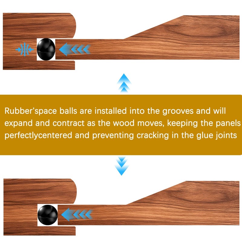 Raised Panel Cabinet Door Spacers, 500 Pcs 1/4" Rubber Ball
