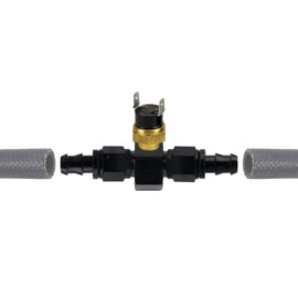 American Volt Heavy Duty 11" Transmission Oil Cooler 9" Inch Electric Fan & 6AN In-line Hose Thermostat Switch Wiring Kit (170'F On - 155'F Off)