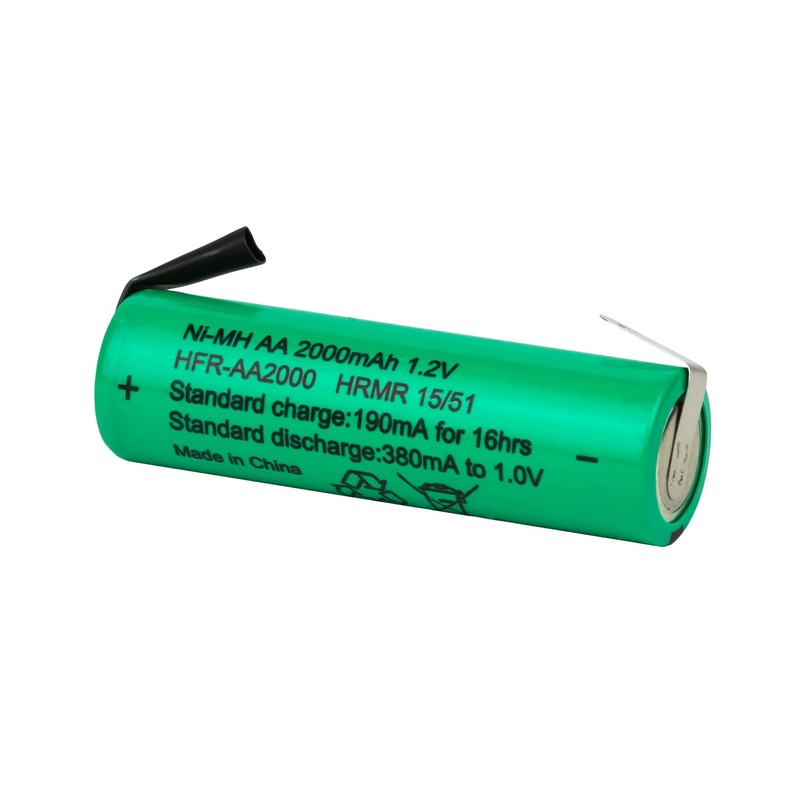 Tenergy AA 1.2V NiMH 2000mAh Flat Top Rechargeable AA Batteries