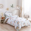 BESTDESIL Kids Duvet Cover Set Twin Size, 3 Piece Rainbow