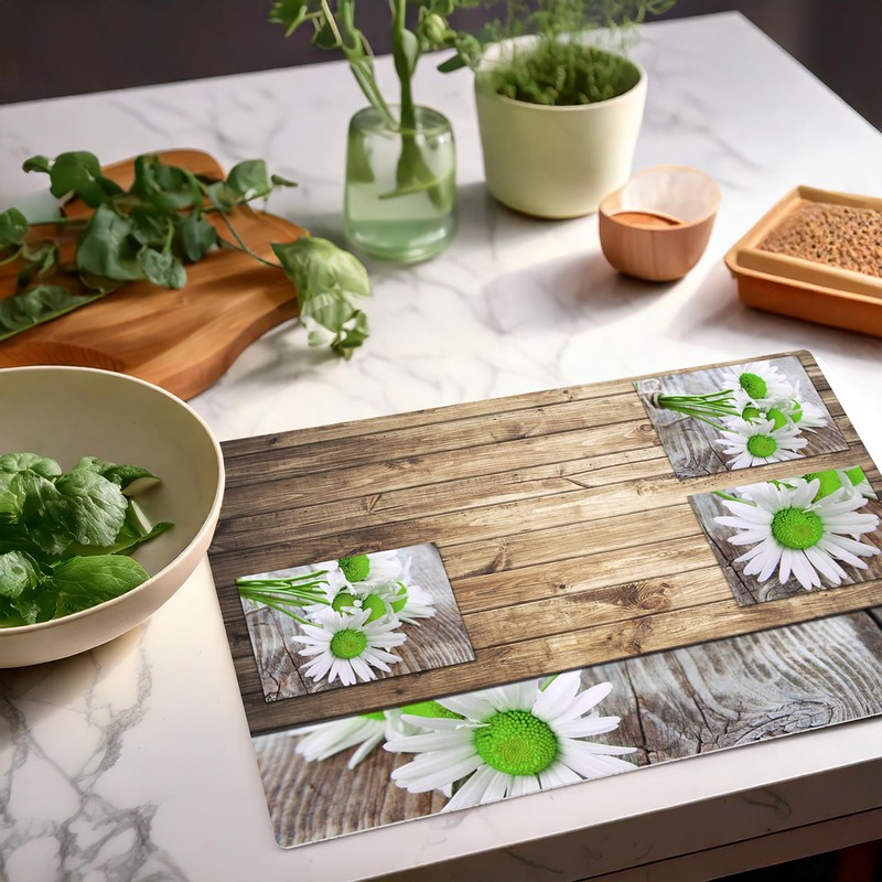 Place Mats Washable Spring and Summer Table Decoration - Place