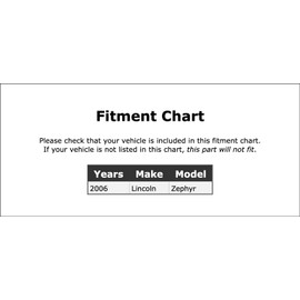 Left Windshield Wiper Blade Compatible With Lincoln Zephyr 2006 PC-1017532