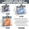 Chumia 20 Pack Dust Bags for Handbags Clear Handbag Storage