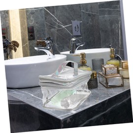 Mikinona Portable Transparent Makeup Bag Double-Layer Cosmetic Organizer for Travel Toiletry Pouch for Women for Storing Toiletries and Cosmetics