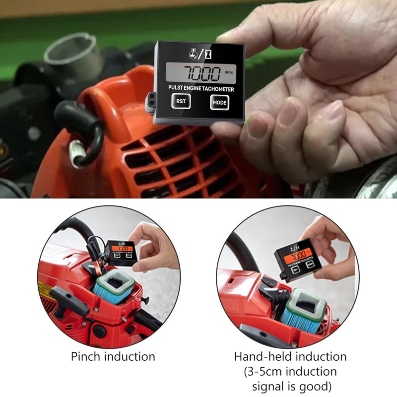 Digital Tachometer Chainsaw and Chainsaw, Inductive Tachometer for Small Engines,