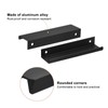 sourcing map Cabinet Finger Edge Pull, 6pcs 120mm/4.72 Aluminum Alloy