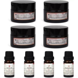 Ilios Olfactory Smell Training Kit, 4 Natural Essential Oils