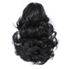 Yamel Ponytail Extension Short Cute Curly Wavy 1B Natural Black