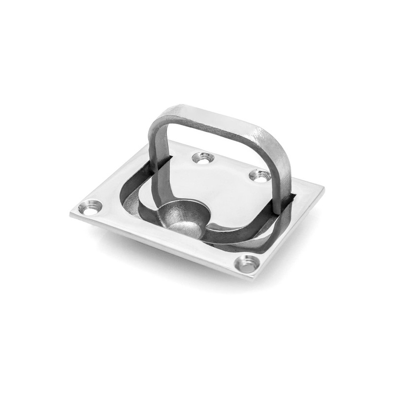 QWORK 4 Pack Marine Grade 316 Stainless Steel Boat Ring
