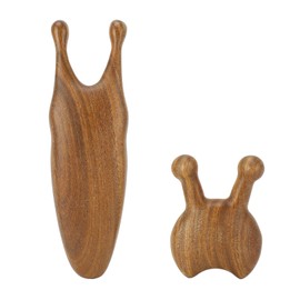 2pcs Nose Maasage Tool Reduce Stress Smoothing Surfaces Sandalwood Nose Guasha Tool for Head Neck Hand