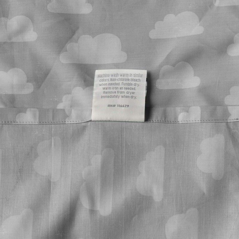 Pointehaven 200GRCLDSSTW Sheet Set, Twin, Gray