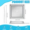 SLTAXAR Square Drain Strainer for Shower Square Drain Protector Stainless