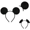 Eterspr Pack of 12 Satin Mouse Ears, Mouse Ear Headband