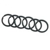 HeeYaa 10 Pieces of 1-inch Flat Key Rings - Metal