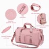 BOSSCO Maleta Gym Bolsa Deportiva De Viaje Mochila Fitness Bag