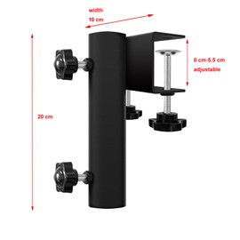 BSWAN Flagpole Bracket, Railing Flagpole Bracket, Parasol Mount, Truck Bed, Flagpole Bracket, Universal Heavy Duty Flagpole Holder, No Drilling Required