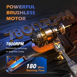 SUPRENT PRO Professional Hair Clippers for Men- High Torque Brushless Motor with Diamond-like Carbon Coating Ceramic Blade, Mens Cordless Hair Clippers Set for Barbers with Charging Base