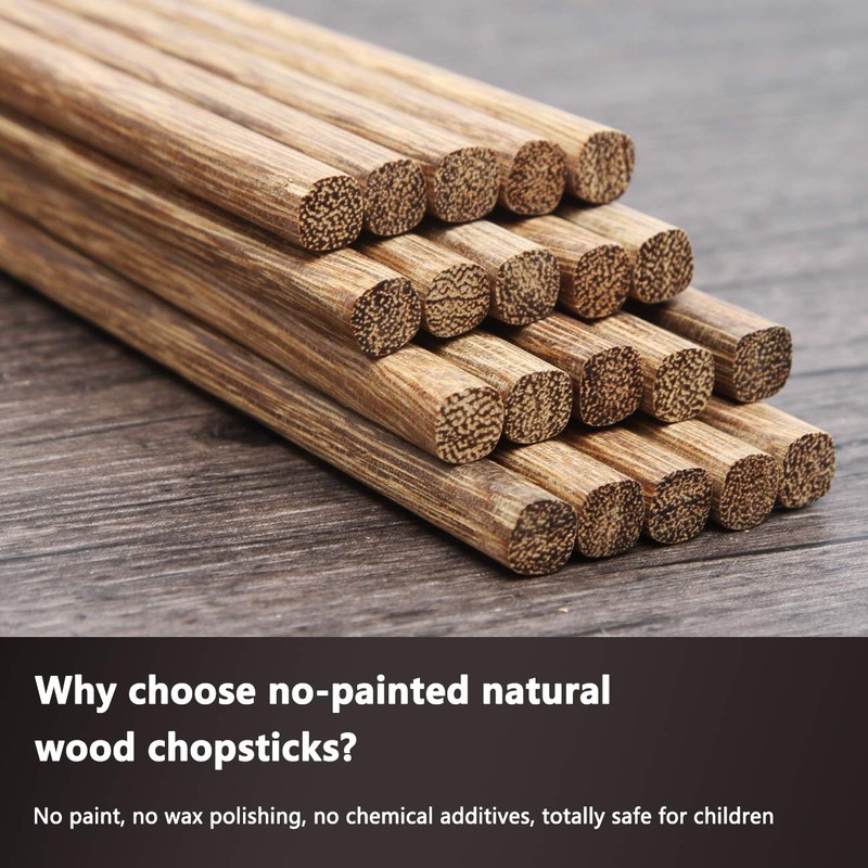 TOTKEN 2 Pairs Training Chopsticks, Learning Wood Chopsticks for Kid