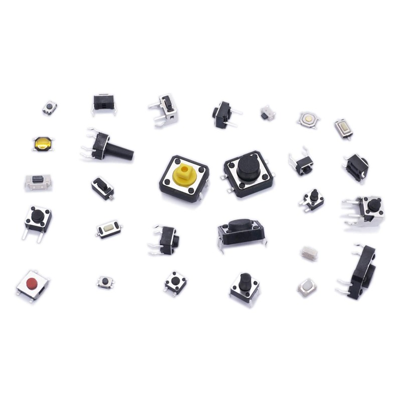 Taiss 260 Pieces Tactile Push Button Switch Kit Tactile Push