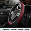 Road Comforts Steering Wheel Cover, Breathable Anti-Slip Leather Steering Wheel