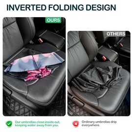 ACEIken Umbrella Reverse Close Folding Windproof Travel Umbrella - Compact and Portable for Easy Carrying with Auto Open-Close - for Men and Women-Pink Flower