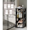 HAIXIN Adjustable 10 Tier Shoe Organizer - Narrow Plastic Vertical