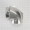Whirlpool 4396006RW Genuine OEM Elbow Vent Connector For Dryers, Aluminium