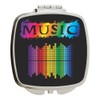 Island Gifting - Music Equalizers - Square Compact Mirror -