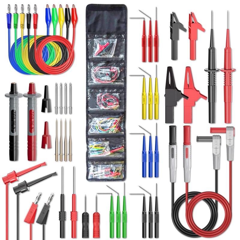 Goupchn Kit de cables de prueba de multímetro con sondas