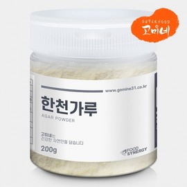 Gomine agar powder, agar-free, 100% 200g, 1 container / 고미네 한천가루 우뭇가사리 무첨가 100% 200g 1통