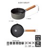 CBJAPAN Milk Pan, 6.3 inches (16 cm), Ash Gray, Induction