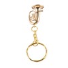 Brass Tuba Key Chain Miniature Golden Musical Instrument Key Chains