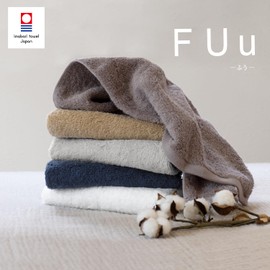oruta Imabari Towel, Certified FUu Fuu, Made in Japan, Fluffy, Water Absorbent, Hotel Type, Thick, 100% Cotton, Bath Towel, Face Towel Set (3 Piece Face Towel, Navy)