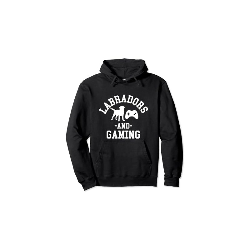 Yellow Black Chocolate Lab Mom Dad and Gaming Labrador Pullover