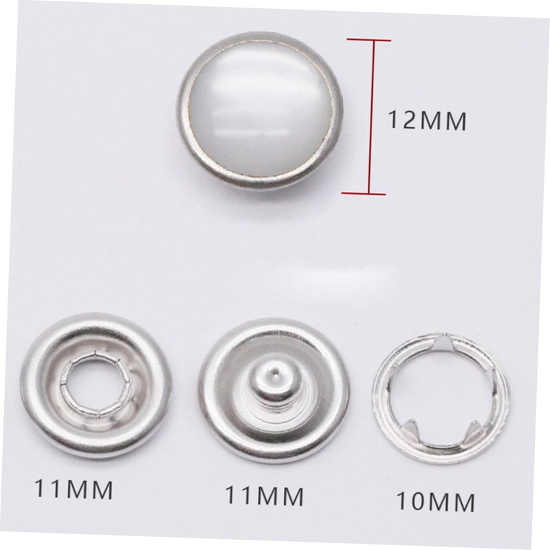 Hohopeti Snap Fastener 50pcs Clothing Accessories Buttons Snap in Buttons