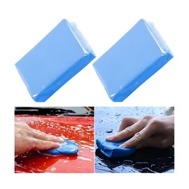 TSUGAMI 2PCS Car Clay Bars, 100g Vehicle Detailing Magic Clay Bar Cleaning Kit with Adsorption Capacity, Premium Automotive Damage Free Washing Accessories, Universal for SUV, Truck, RV