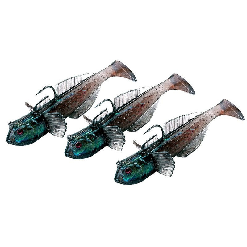 Wurmbaden 3 Rubber Fish Predator Trout Pike Bait Koppe Groppe