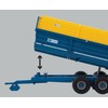 Britains Kane 43284 Halfpipe Silage Anhänger Dreiachsen