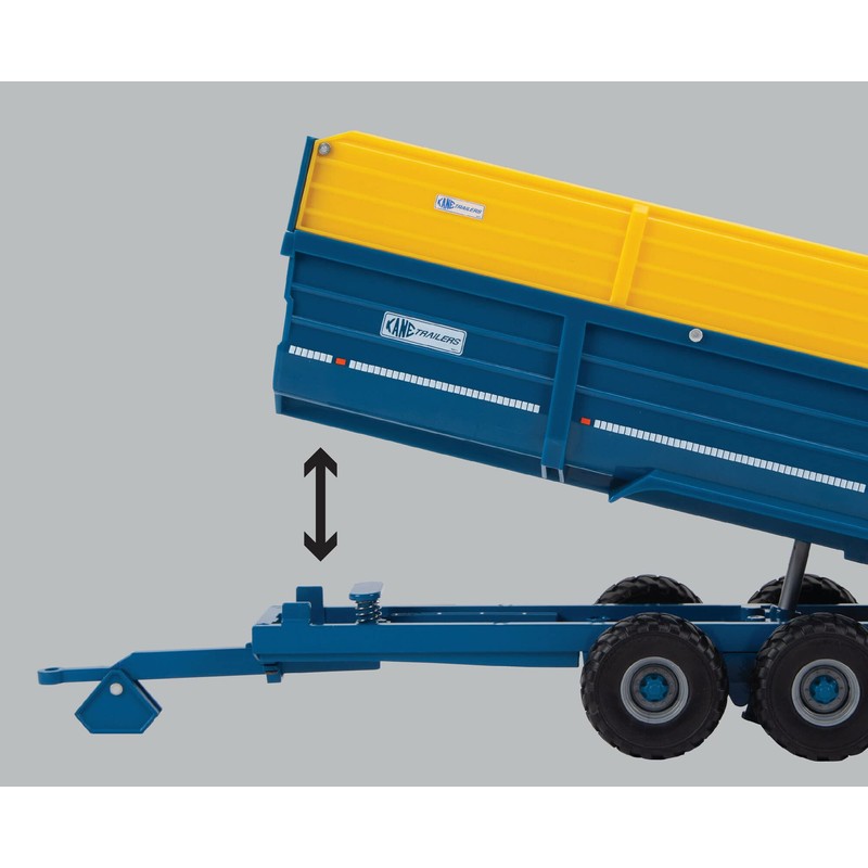 Britains Kane 43284 Halfpipe Silage Anhänger Dreiachsen