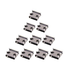 bnafes PCB USB Connector Type-C 3.1 16Pin Female Jack Fast Charging Socket 10Pcs