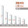 Mr. Pen- Machine Screw Assortment Kit, 370 Pcs: #6-32 Flat